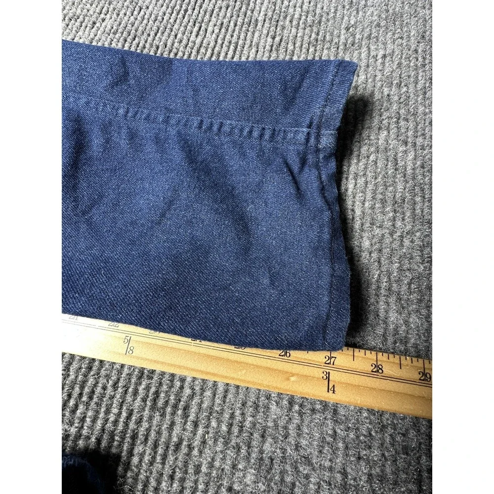 Round House Overalls Teens 14 Blue Denim Adjustable Straps Made‎ USA Workwear